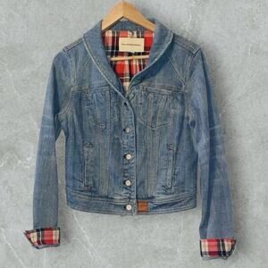 Anthropologie Pilcro and the Letterpress Denim Jean Jacket Blazer Size medium